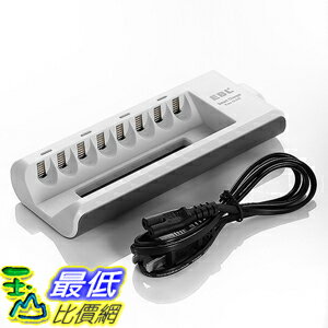 <br/><br/>  [美國直購] EBL EBL-808 8 Bay 3號/4號電池充電器 AA, AAA, Ni-MH, Ni-Cd Rechargeable Battery Charger<br/><br/>