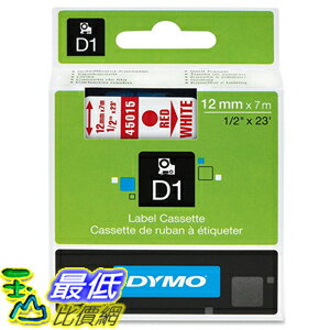 [美國直購] DYMO 45015 Standard D1 Self-Adhesive Polyester Tape for Label Makers 1/2 inch x 23' 標籤紙
