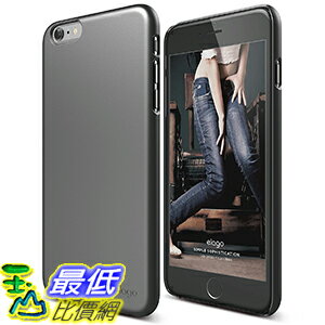 [美國直購] elago iPhone 6S Plus Case, elago Slim Fit 2 - Matte Metallic Dark Gray - for iPhone 6S Plus _a12a