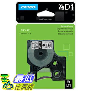 [美國直購] DYMO 45110 Standard D1 Self-Adhesive Polyester Tape for Label Makers 0.5inch x 23' 標籤紙