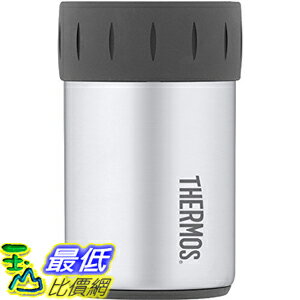 [美國直購] Thermos 2700TRI6 罐裝飲料保溫/保冷杯 Stainless Steel Beverage Can Insulator for 12 Ounce Can, Gunmetal Gray