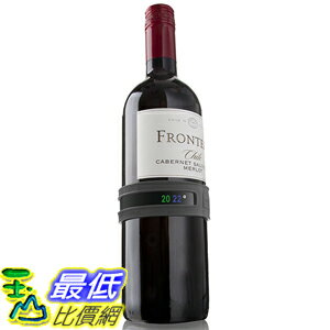 [美國直購] Vacu Vin 3630360 葡萄酒 香檳專用 溫度計 Wine and Champagne Bottle Snap Thermometer - Grey