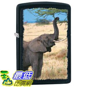 <br/><br/>  [美國直購] Zippo B00IN3CRG6 Animal Lighters Black Matte Elephant 打火機<br/><br/>