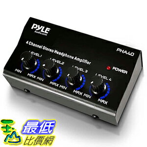 <br/><br/>  [美國直購] Pyle-Pro PHA40 耳機擴大器 放大器 4-Channel Stereo Headphone Amplifier<br/><br/>