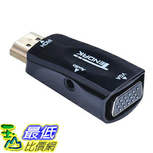 <br/><br/>  [美國直購] Tendak AV-072-BK Gold-Plated Active HD 1080P HDMI to VGA Converter Adapter Dongle 轉接頭<br/><br/>