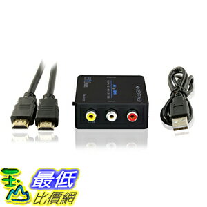<br/><br/>  [美國直購] Mini Composite RCA CVBS AV To HDMI Converter (Input: AV; Output: HDMI) 轉接頭<br/><br/>