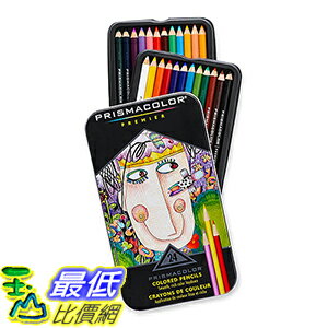 [美國直購] Prismacolor Premier Colored Pencils, Soft Core, 24-Count _TB0