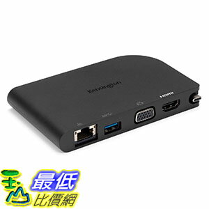 [美國直購] Kensington K33969WW 充電座 SD1500 USB-C Mobile Docking Station with HDMI/VGA, USB 3.0 & Gigabit Ethernet