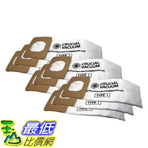 [106美國直購] Type I Paper Bags for Hoover Platinum UH30010COM Upright Vacuums AH10005, 985059002