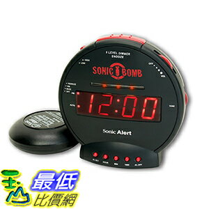 [美國直購] 美國原裝 Sonic Boom RA42658「爆響+震動」鬧鐘 Alert 音波炸彈