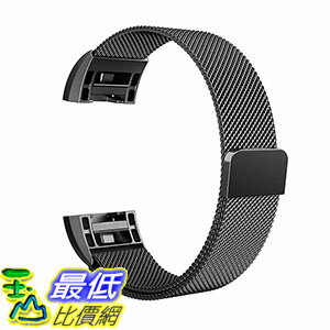 [106美國直購] Swees SWS-FITBITCHG2SB 黑色 (小:5.5吋-8.5 吋) Fitbit Charge 2 Bands 手環 錶帶 黑色