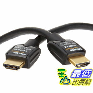 [美國直購 Shop USA] AmazonBasics 線纜 High-Speed HDMI Cable (9.8 Feet/3.0 Meters) - Supports Ethernet, 3D, and Audio Return $700