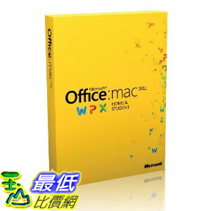 [美國直購 ShopUSA] 辦公室軟件 Office Mac Home Student Family Pack 2011 $5517