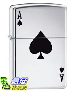 o美國直購 Zippo 打火機 Lucky Ace High Polish Chrome Pocket Lighter 24011 _D05