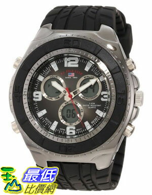 [美國直購 USAShop] U.S. Polo Assn. Sport Men's US9024 Black Textured Strap Analog Digital 手錶 $1123
