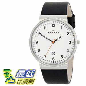 [104美國直購] Klassik 手錶 SKW6024 Three-Hand Date Leather Watch - Black Unisex adult $4039