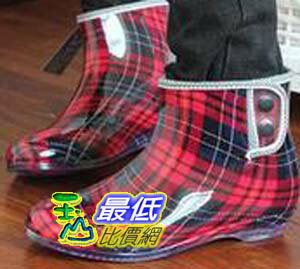 [玉山百貨網]  外貿時尚雨鞋 女士雨靴 低筒 水鞋 膠鞋日本套鞋 短筒雨鞋保暖鞋 $398