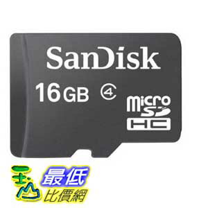 [104美國直購] 免運費 SanDisk B007KFXIDO 16GB 儲存卡 Class 4 Micro SDHC Memory $409