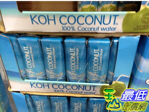 [COSCO代購4] 無法超取 KOH PURE COCOUNT JUICE KOH 純椰子汁 每瓶1公升*6入 _C75130