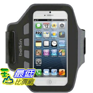 [美國直購] 貝爾金 Belkin EaseFit Armband 運動臂套 (黑色) 臂帶 for iPhone 5, 5S, 5c F8W105ttC00 $711