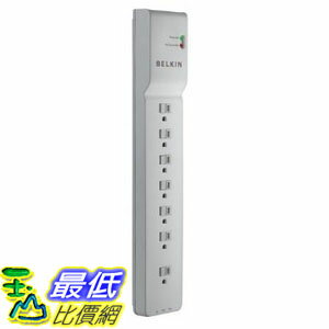 <br/><br/>  [104美國直購] 防護插座 Belkin BE107200-12 7-Outlet Home/Office Surge Protector with 12 feet Cord<br/><br/>