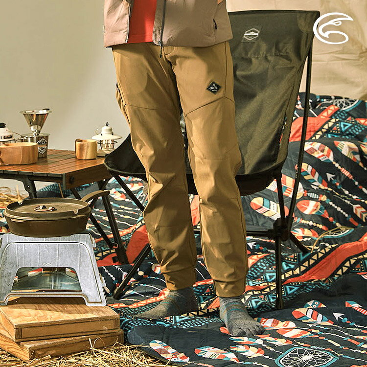 ADISI 男SORONA撥水耐磨輕抗風縮口機能長褲AP2121020 (S-2XL) / 束口褲 縮口褲 環保紗 防潑水 四面彈 耐磨 快乾 登山健行 3