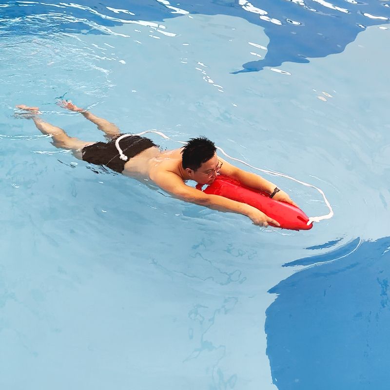 救生浮筒跟屁蟲游泳專用氣囊防溺水神器浮標泳圈浮漂野泳戶外裝備