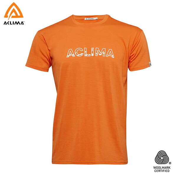 挪威[ACLIMA] LW Classic Tee Logo M / 歐洲製男款美麗諾羊毛輕量LOGO T恤 / 短袖T-Shirt / 快乾排汗吸濕《長毛象休閒旅遊名店》